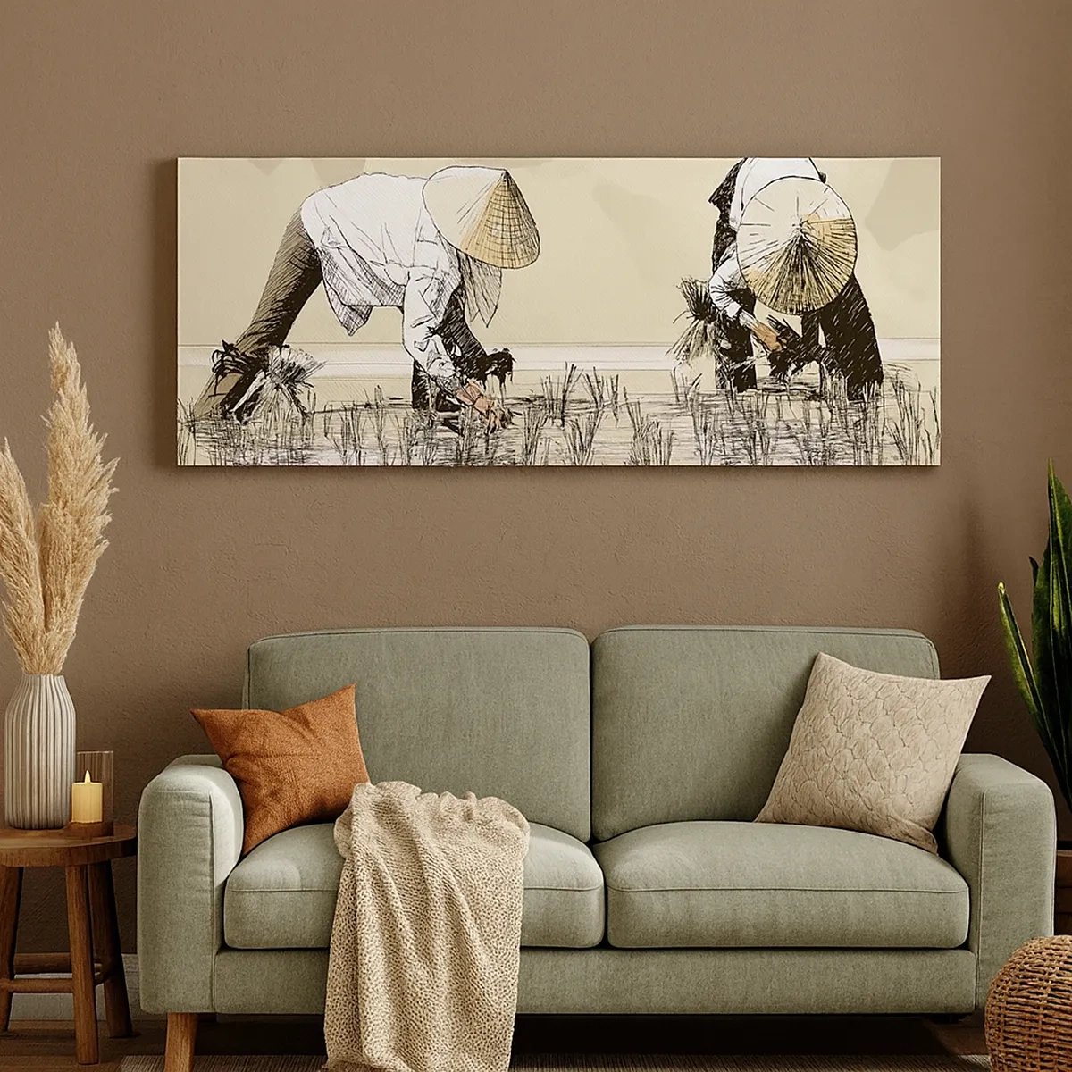 Schilderen op canvas - Succesvolle oogst - 30x30 cm