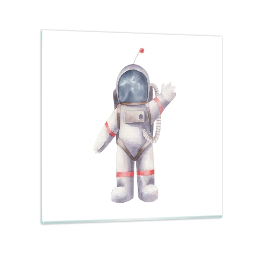 Schilderen op glas - Tot ziens! - 40x40 cm