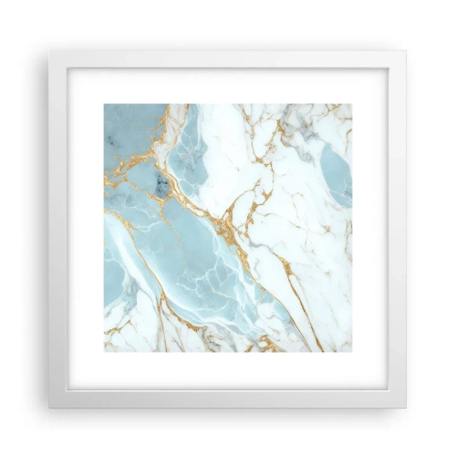 Poster in een witte lijst - Rijkdom van steen - 30x30 cm