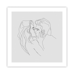 Poster - Dezelfde regel - 50x50 cm