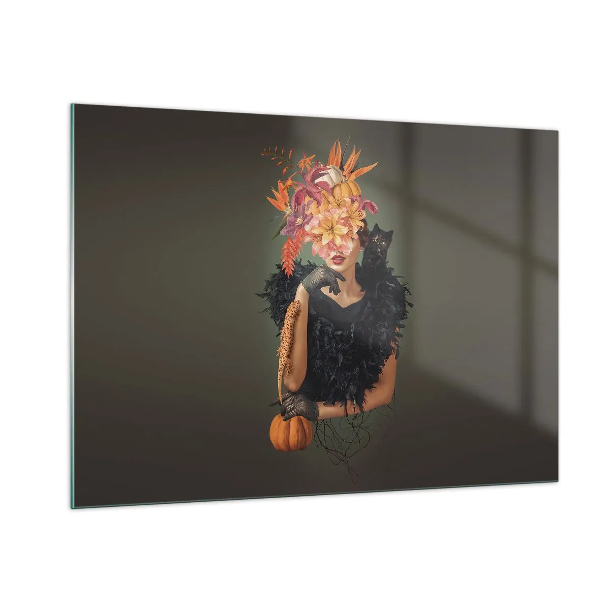 Schilderen op glas - De spreuk van een heks - 100x70 cm