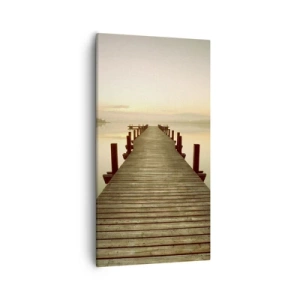 Schilderen op canvas - Aanbreken van de dag, licht - 55x100 cm