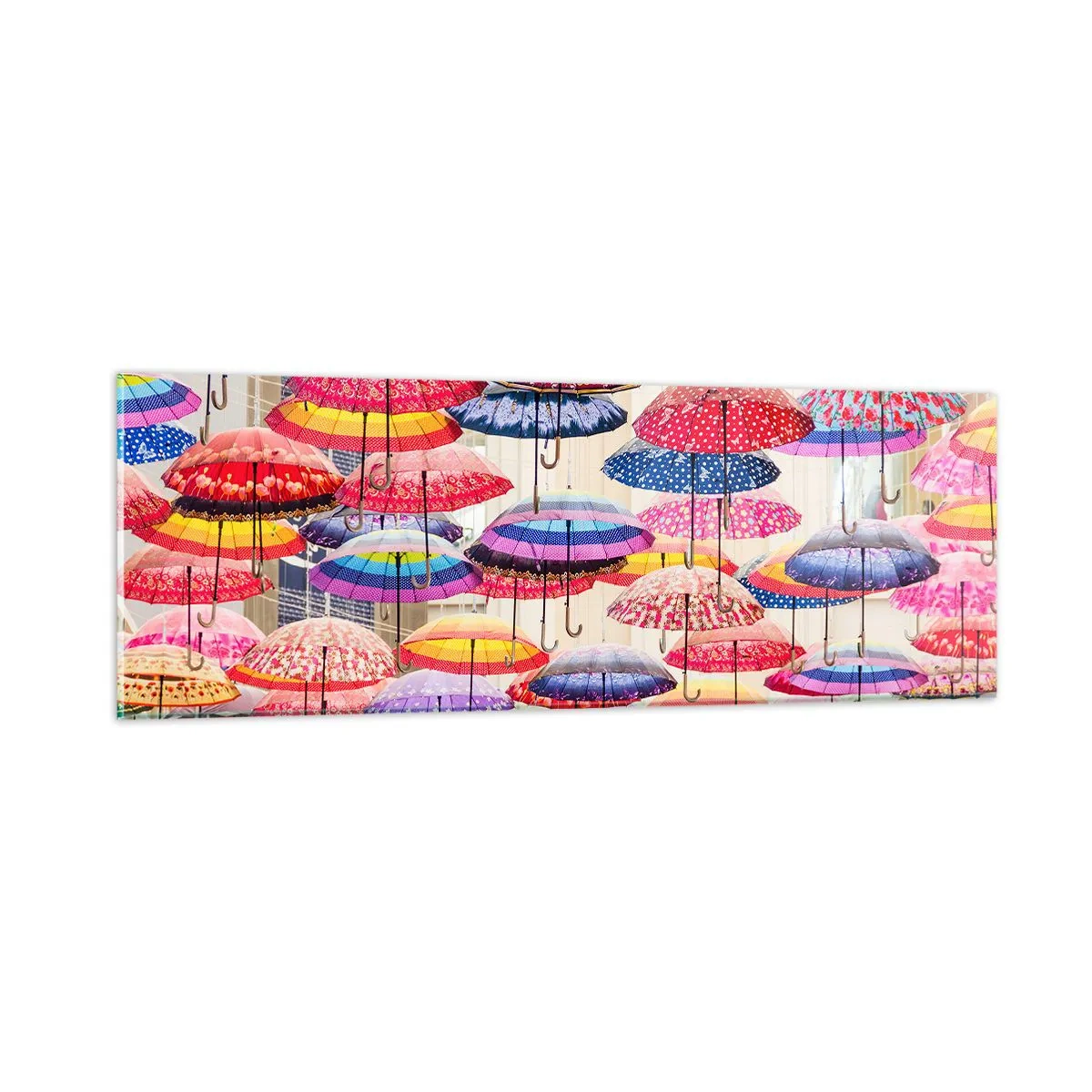 Schilderen op glas - Stadsweide - 90x30 cm