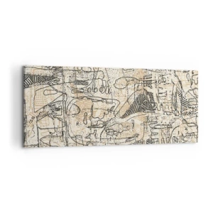 Schilderen op canvas - Het wacht om te worden gedecodeerd - 120x50 cm
