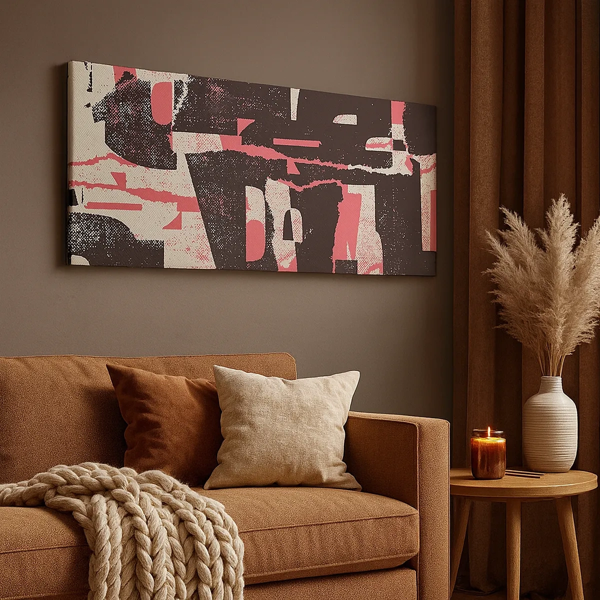 Schilderen op canvas - Al dit lawaai - 30x30 cm