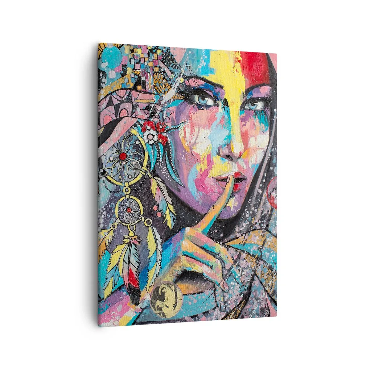 Schilderen op canvas - Zwijg totdat je het begrijpt - 50x70 cm