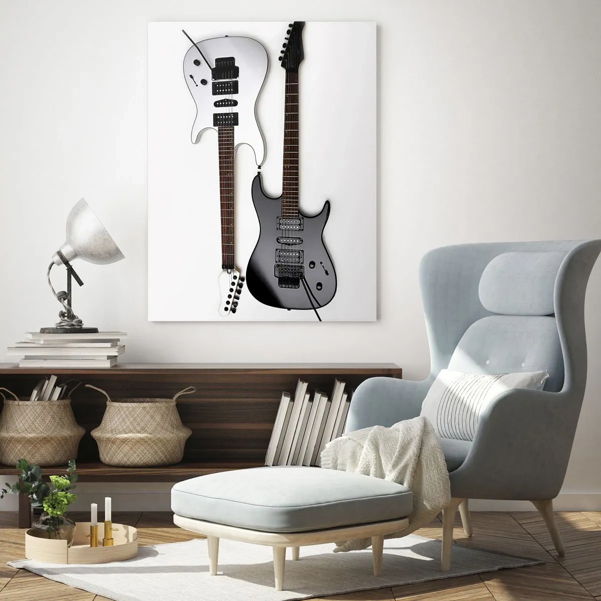Schilderen op glas - Harmonie van vormen - 50x70 cm