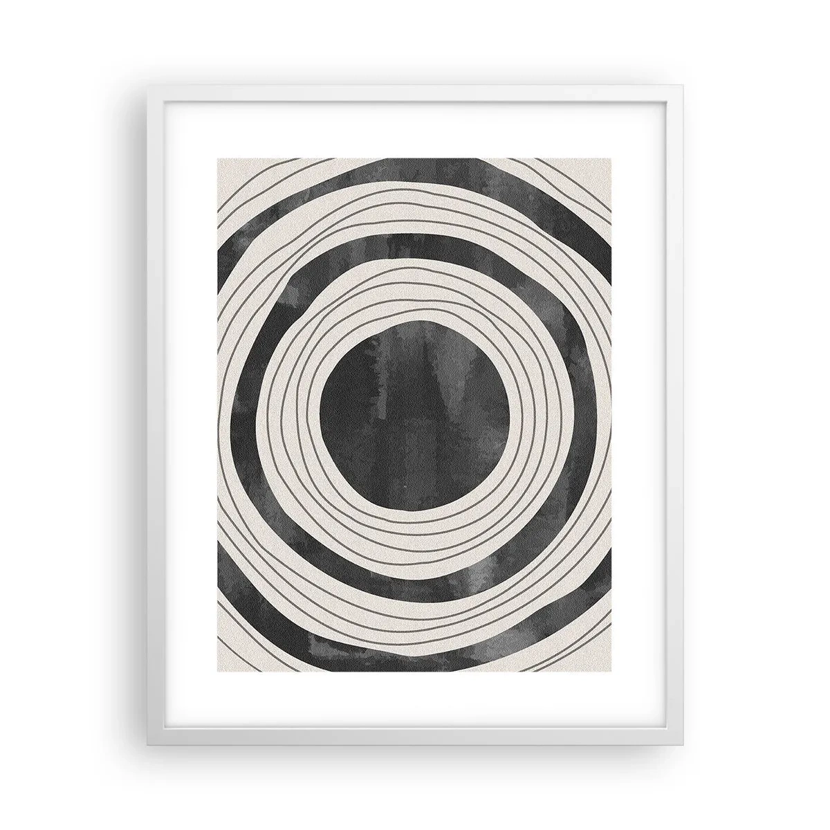 Poster in een witte lijst - Precies op het punt - 40x50 cm