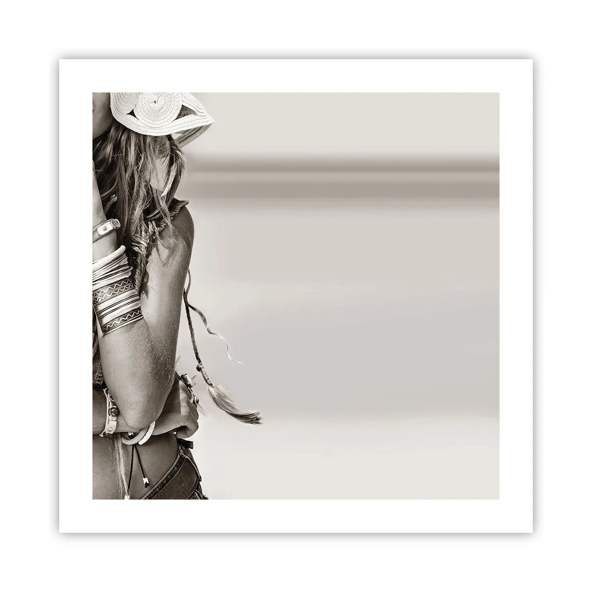 Poster - Waarom een meisje - 50x50 cm