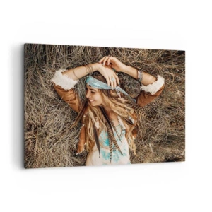 Schilderen op canvas - Op weg naar de zomer van de liefde - 100x70 cm