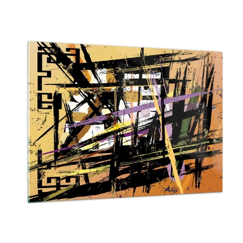 Schilderen op glas - Een scherp snijden - 100x70 cm
