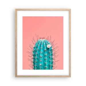 Een poster in een licht eiken lijst - Kijk gewoon - 40x50 cm