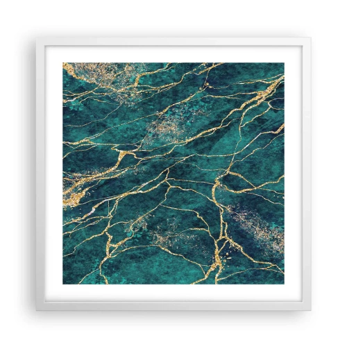 Poster in een witte lijst - Goudmijn - 50x50 cm
