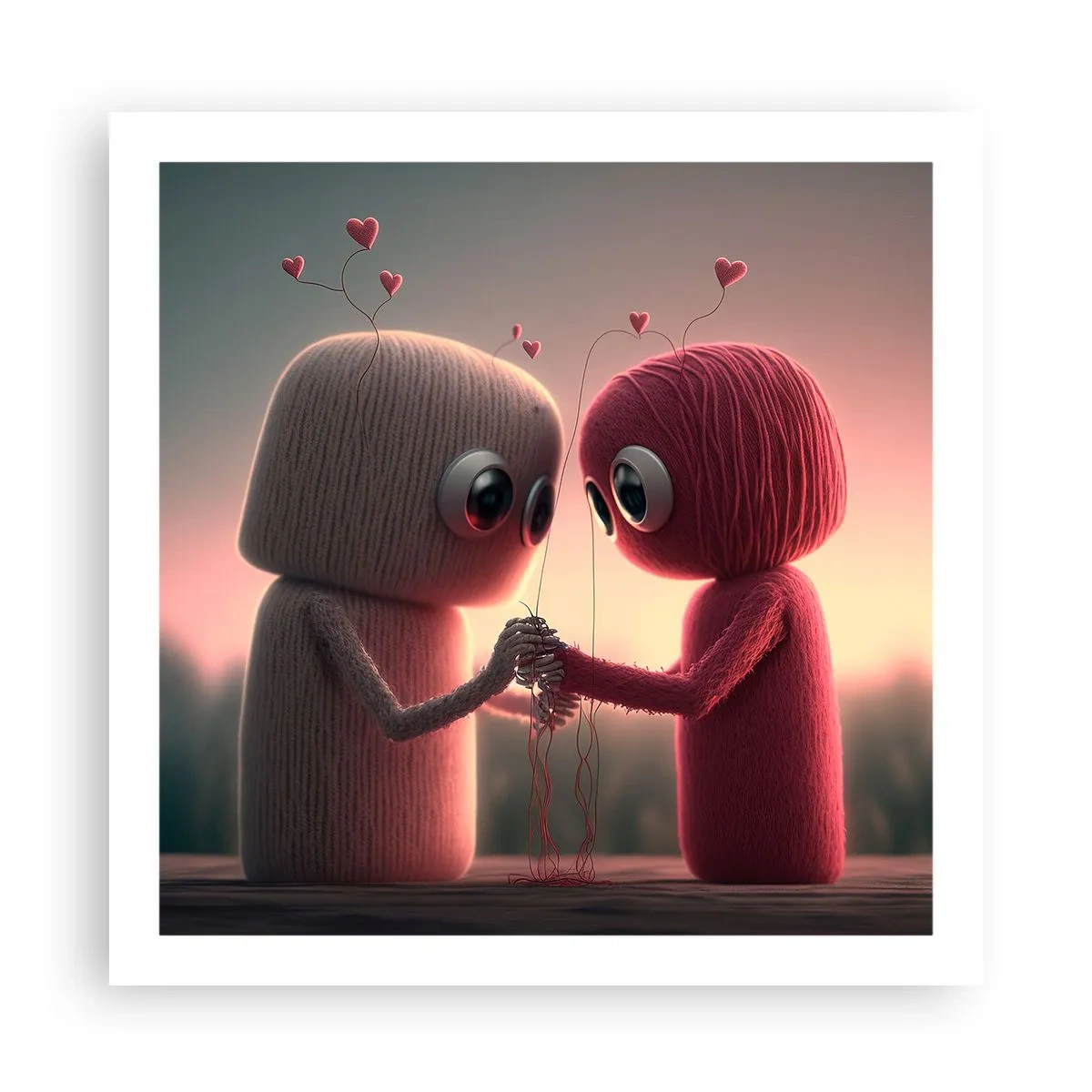 Poster - Iedereen mag liefhebben - 60x60 cm