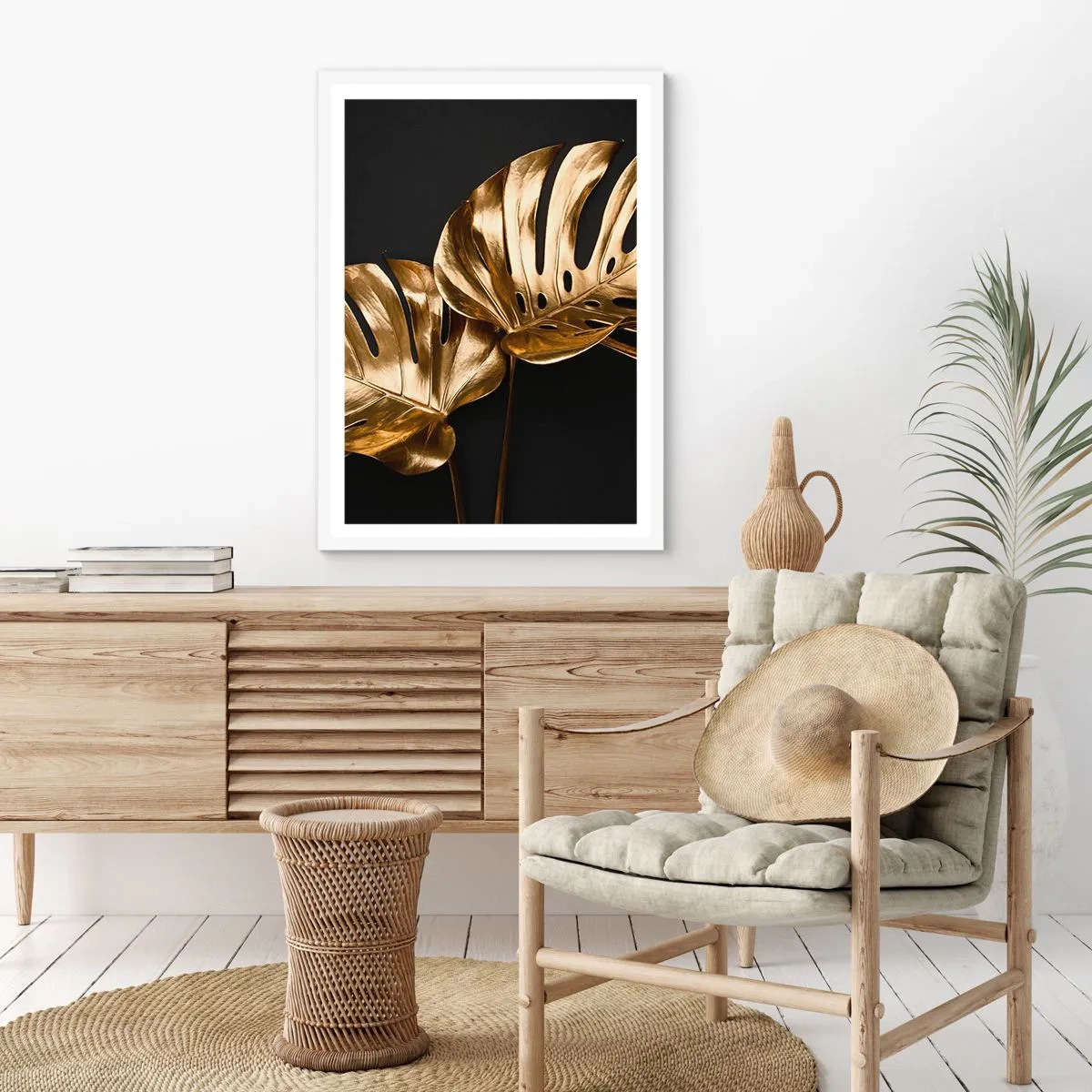 Poster in een witte lijst - De schatten van de natuur - 30x40 cm