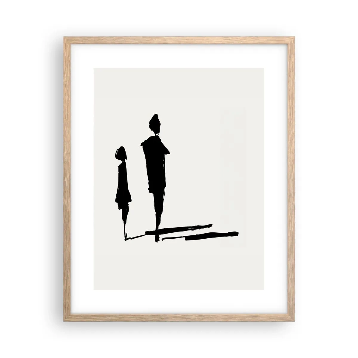 Een poster in een licht eiken lijst - Zeker samen? - 40x50 cm