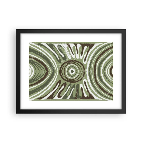 Poster in een zwarte lijst - Een explosie van emoties - 40x30 cm