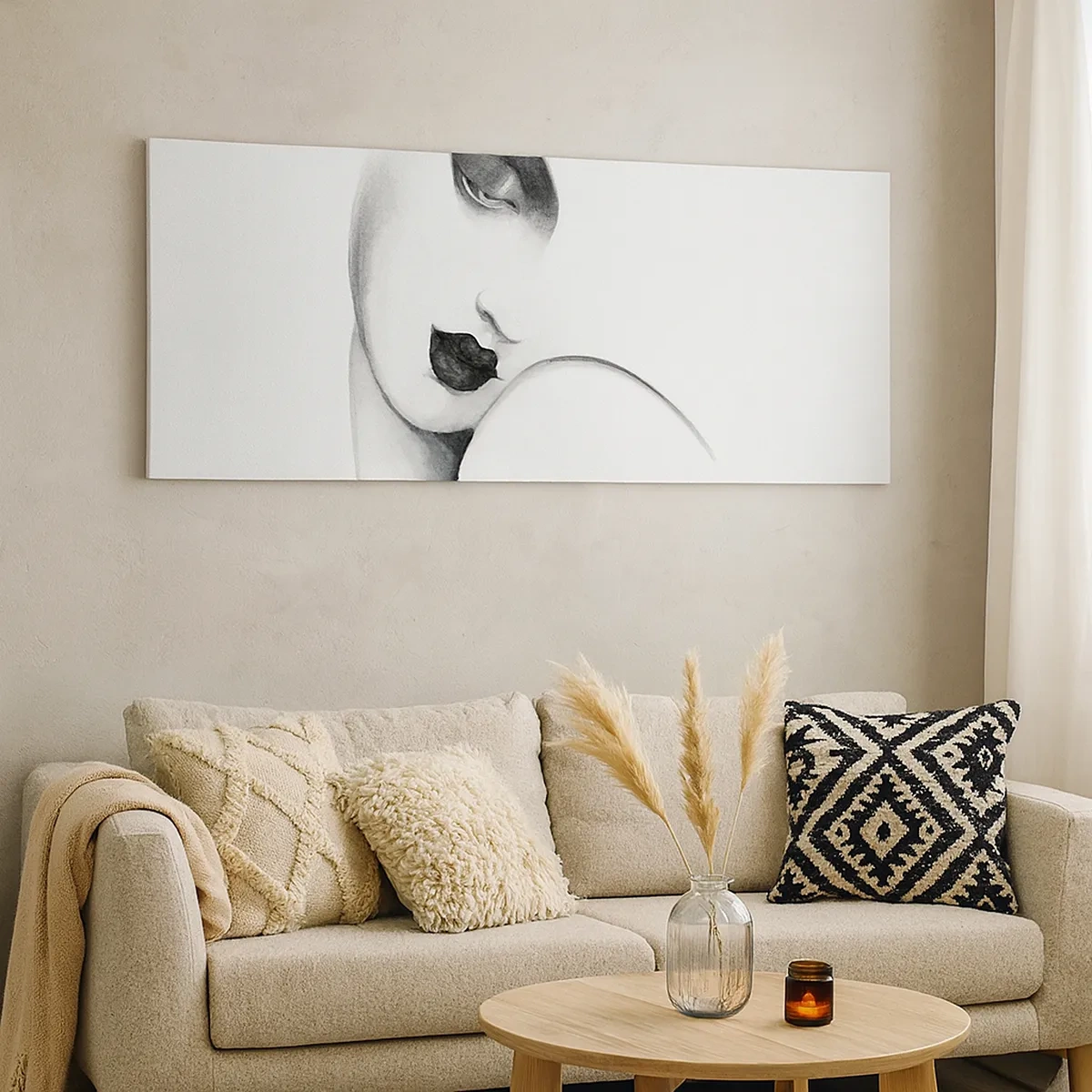 Schilderen op canvas - In de stijl van Łempicka - 30x30 cm