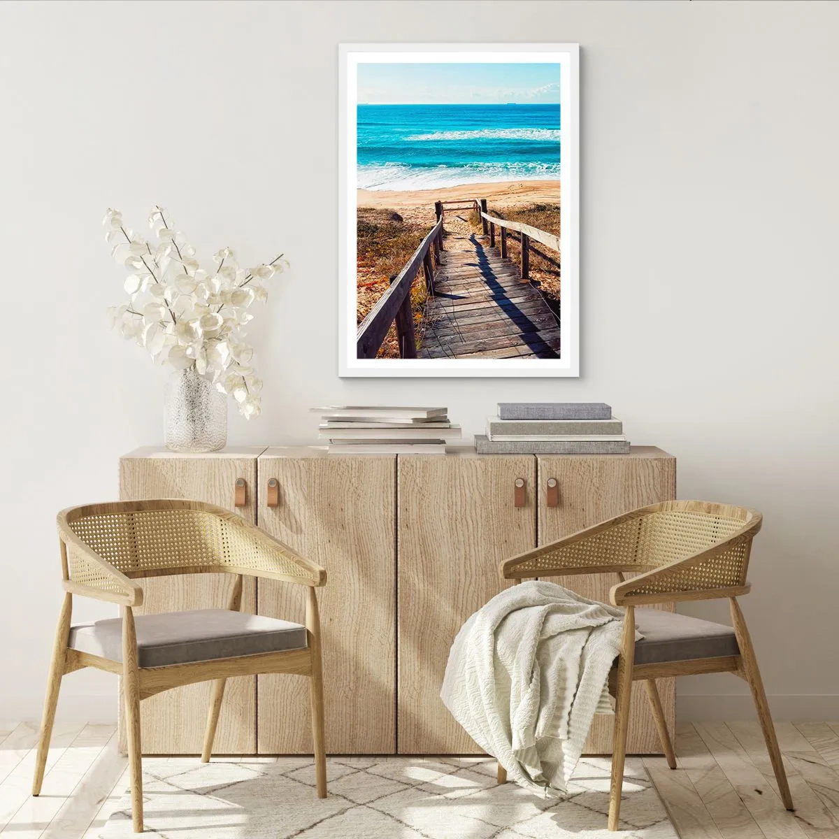 Poster in een witte lijst - Loop maar! - 30x40 cm