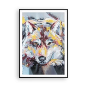 Poster in een zwarte lijst - Gemoedsrust onder dierbaren - 70x100 cm