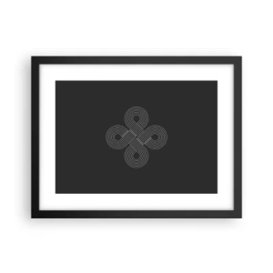 Poster in een zwarte lijst - In de Keltische geest - 40x30 cm