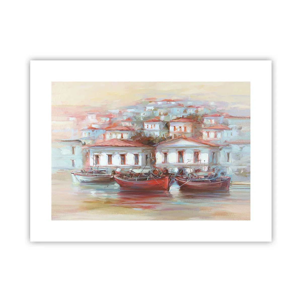 Poster - Gelukkige stad - 40x30 cm