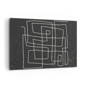 Schilderen op canvas - Niet zo eenvoudig - 100x70 cm