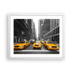 Poster in een witte lijst - Wij geven de stad de kleuren - 50x40 cm