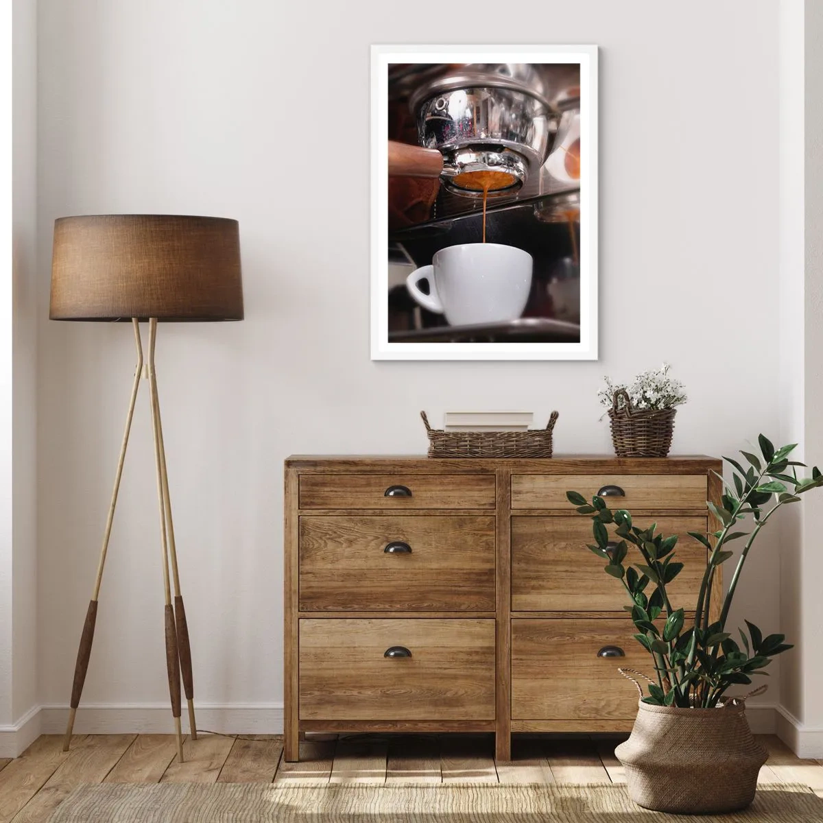 Poster in een witte lijst - Goede tijd van de dag - 61x91 cm