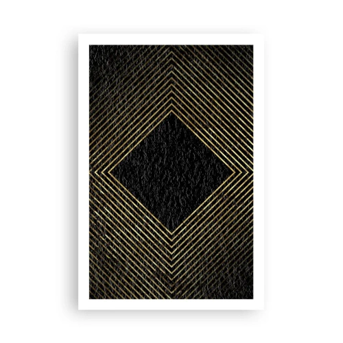 Poster - Geometrie in glamoureuze stijl - 61x91 cm