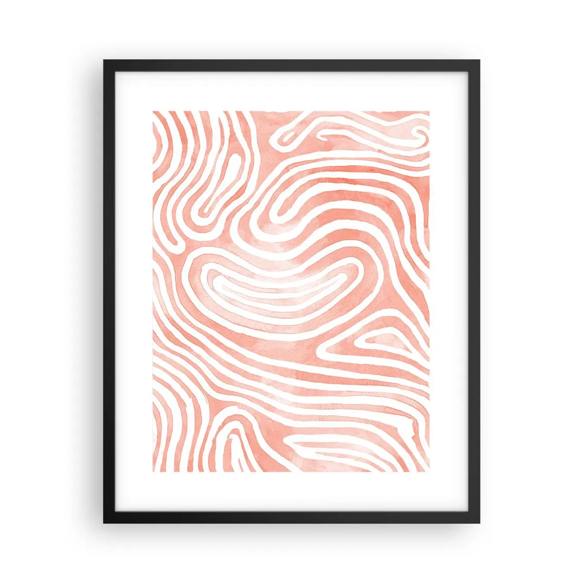 Poster in een zwarte lijst - In het koraallabyrint - 40x50 cm