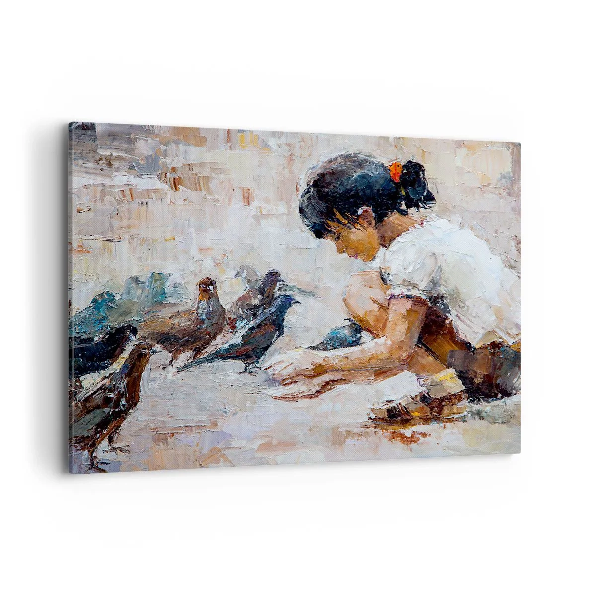 Schilderen op canvas - De kleintjes en de leukste - 100x70 cm