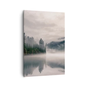 Schilderen op canvas - In reflectie, in de mist - 70x100 cm
