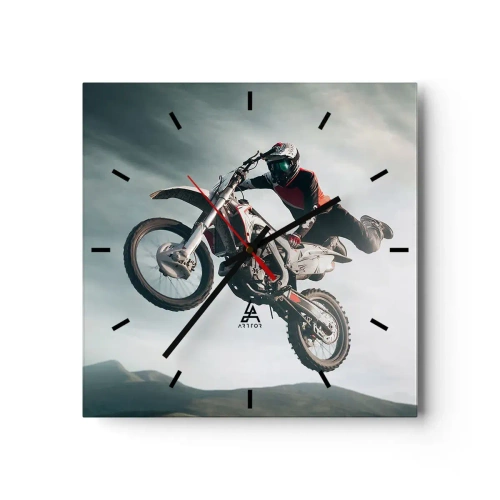 Wandklok - Klok - Er is geen plezier zonder risico - 30x30 cm