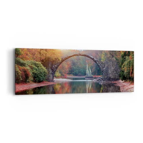 Schilderen op canvas - Aan de andere kant van de spiegel - 90x30 cm