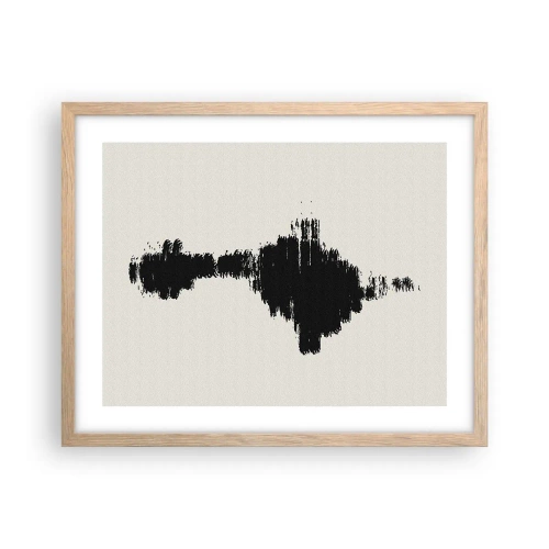 Een poster in een licht eiken lijst - Trillingen van verbeelding - 50x40 cm