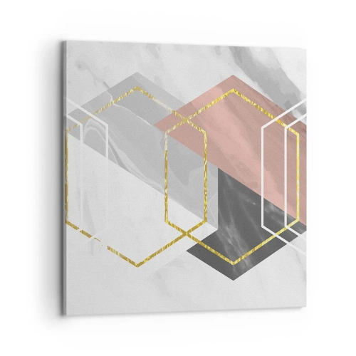 Schilderen op canvas - Keten samenstelling - 60x60 cm