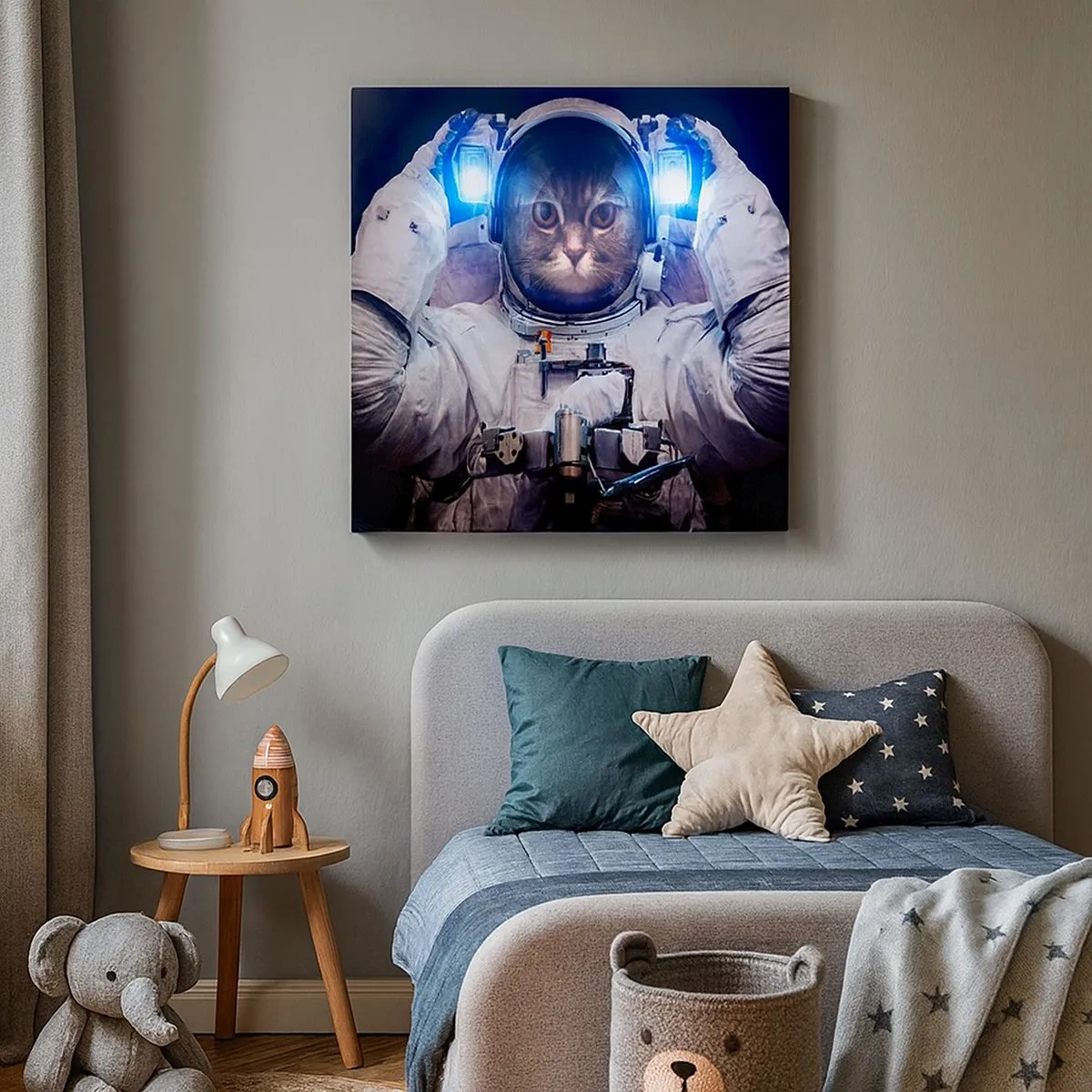 Schilderen op canvas - Houston, je hebt een probleem - 30x30 cm