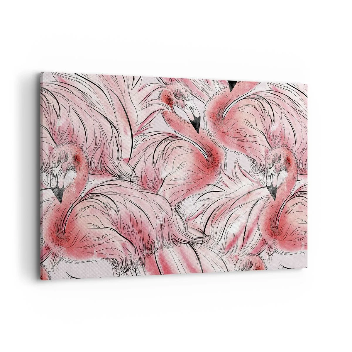 Schilderen op canvas - Vogelcorps de ballet - 100x70 cm