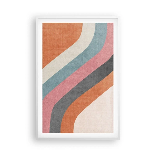 Poster in een witte lijst - Diagonale compositie – beweging - 61x91 cm