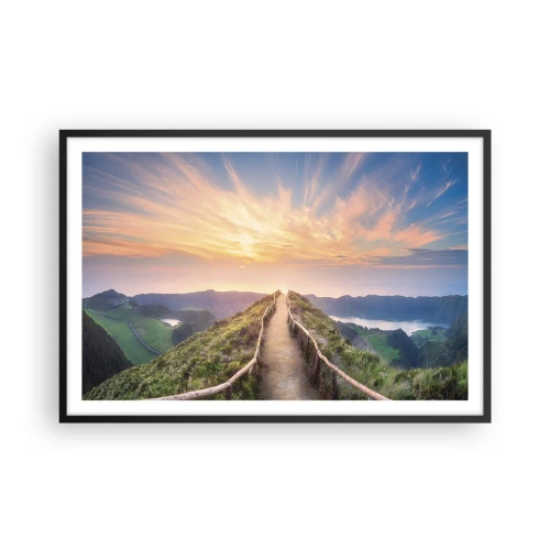 Poster in een zwarte lijst - Dicht bij de hemel - 91x61 cm