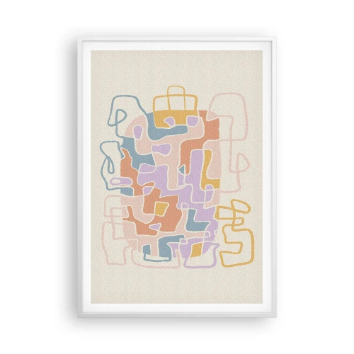 Poster in een witte lijst - Labyrint – een vreugdevol avontuur - 70x100 cm