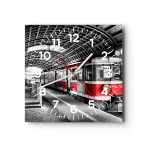 Wandklok - Klok - Misschien is het een reis van je leven? - 40x40 cm