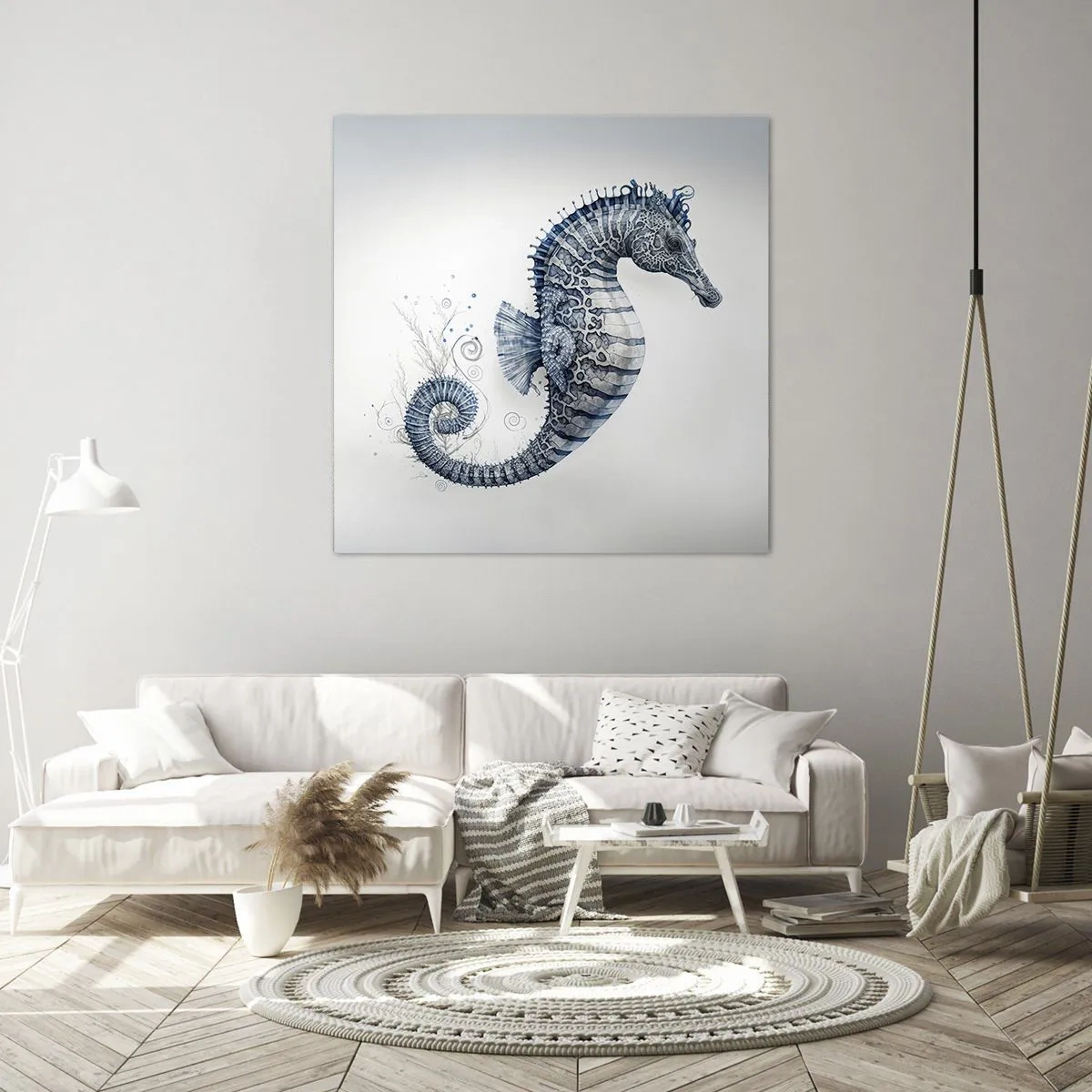 Schilderen op canvas - Een subtiele grap van de natuur - 70x70 cm