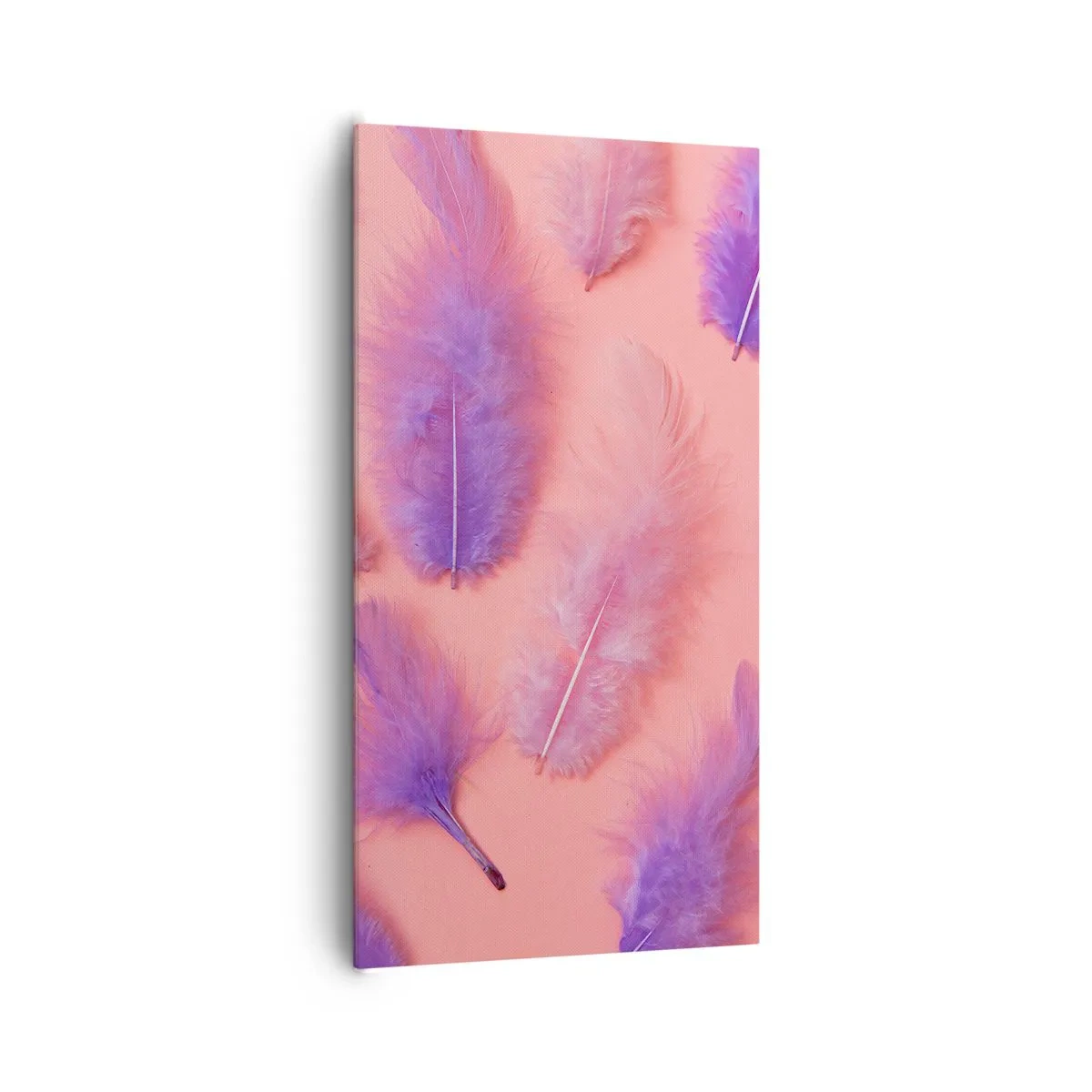 Schilderen op canvas - Lila vogel van verlangen - 65x120 cm