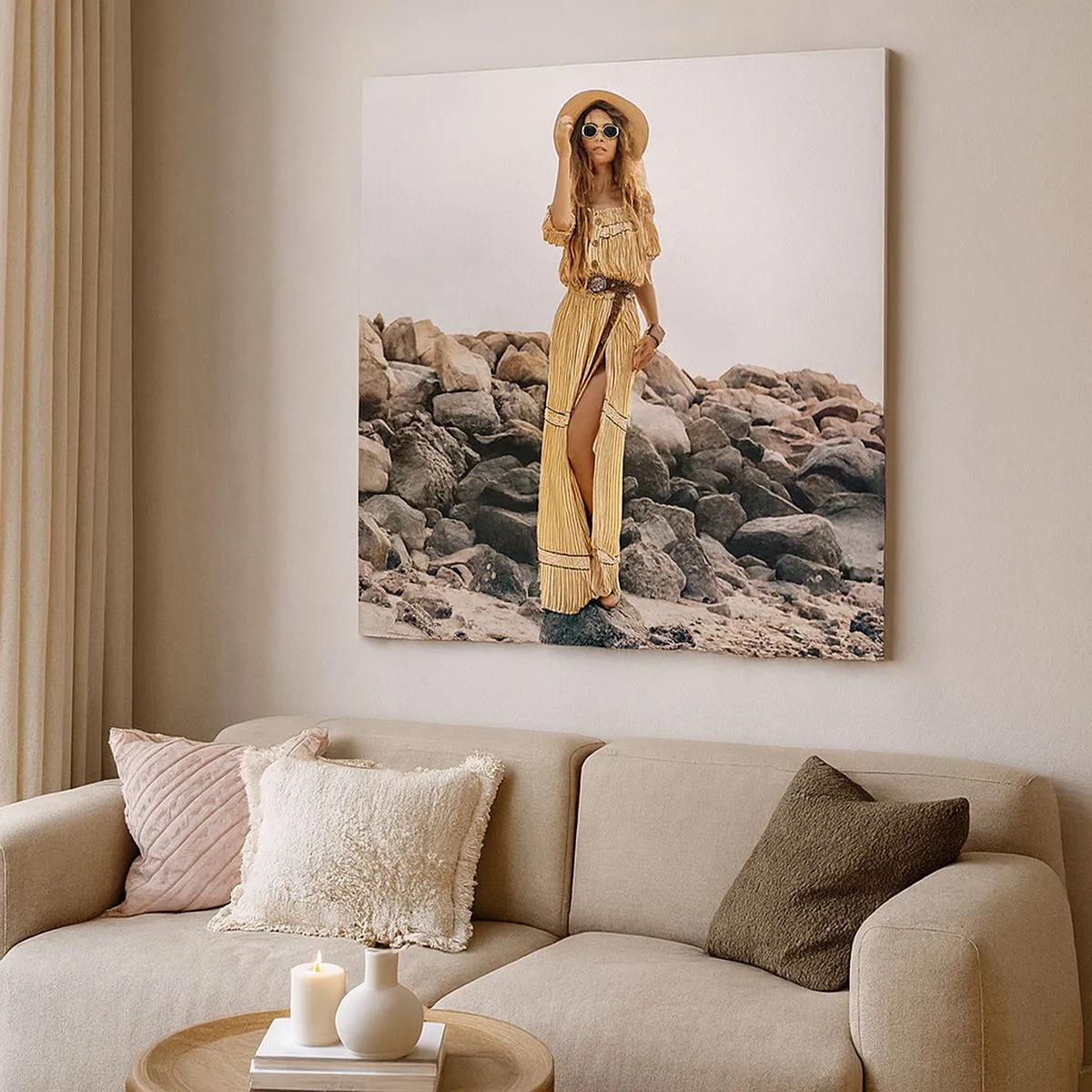 Schilderen op canvas - De magie van stenen - 30x30 cm