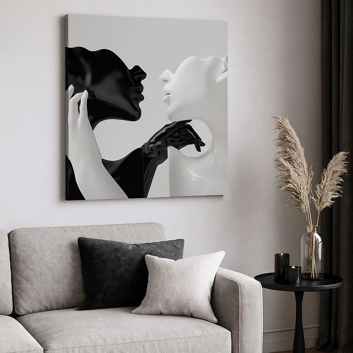 Schilderen op canvas - Antrekking - Begeerte - 30x30 cm