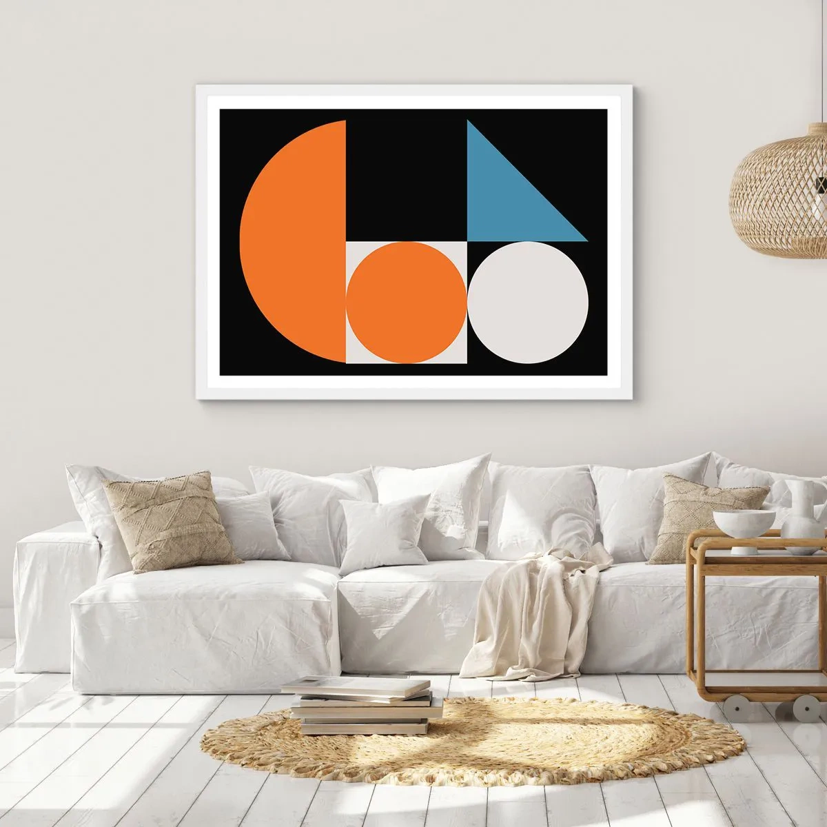 Poster in een witte lijst - Dacht lay-out - 50x40 cm