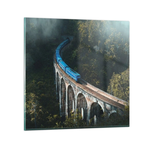 Schilderen op glas - Neiging tot natuur - 70x70 cm