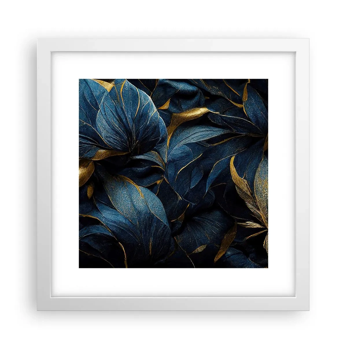 Poster in een witte lijst - Met goud gevoerd - 30x30 cm